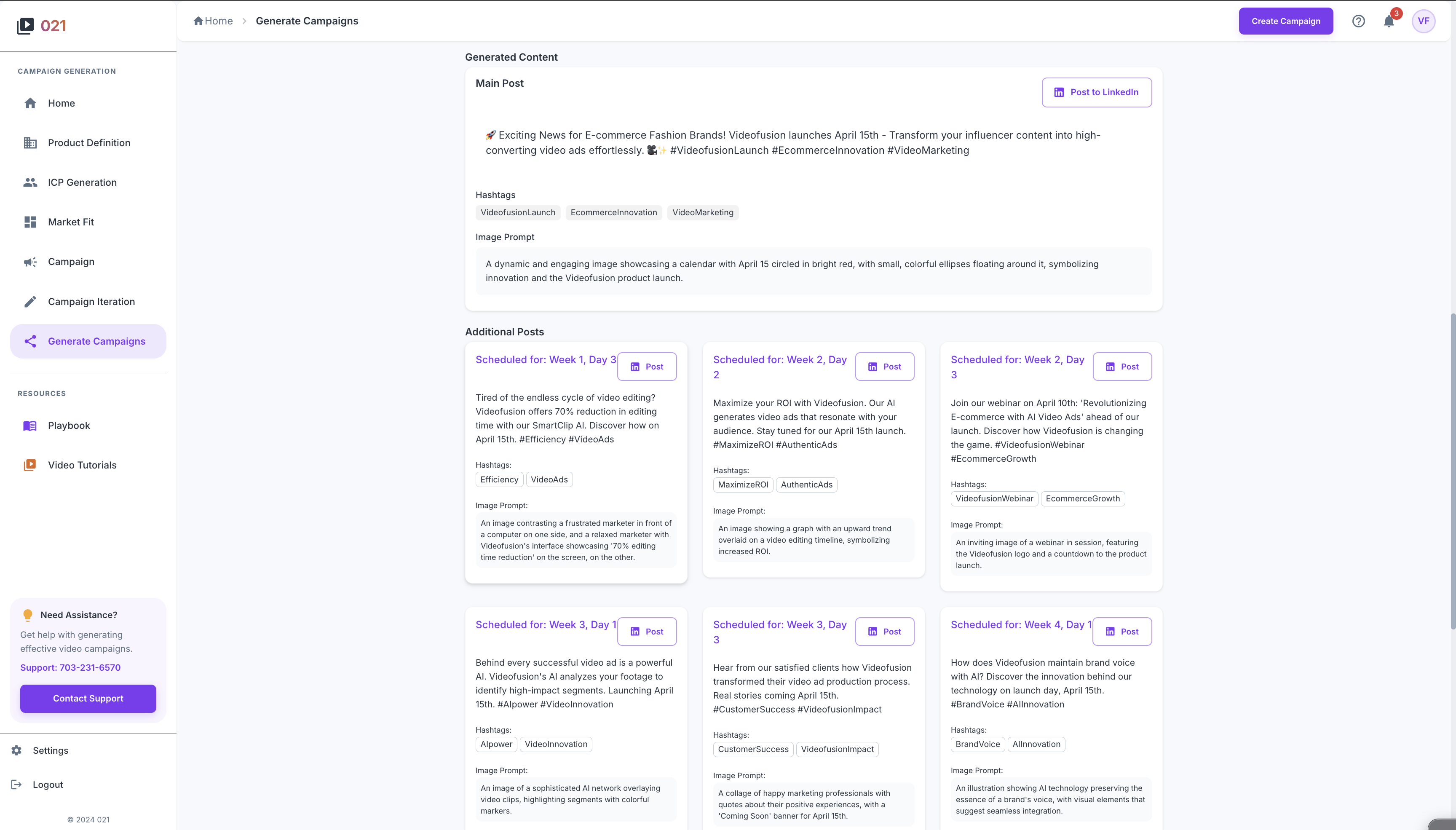 LinkedIn Posts Generator